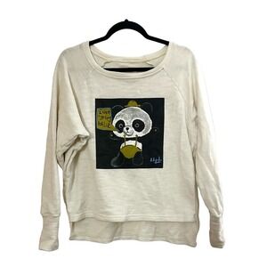 JORIKI Yoga Graffiti Panda Pullover Sweatshirt Thumbholes Domingo Zapata - XS